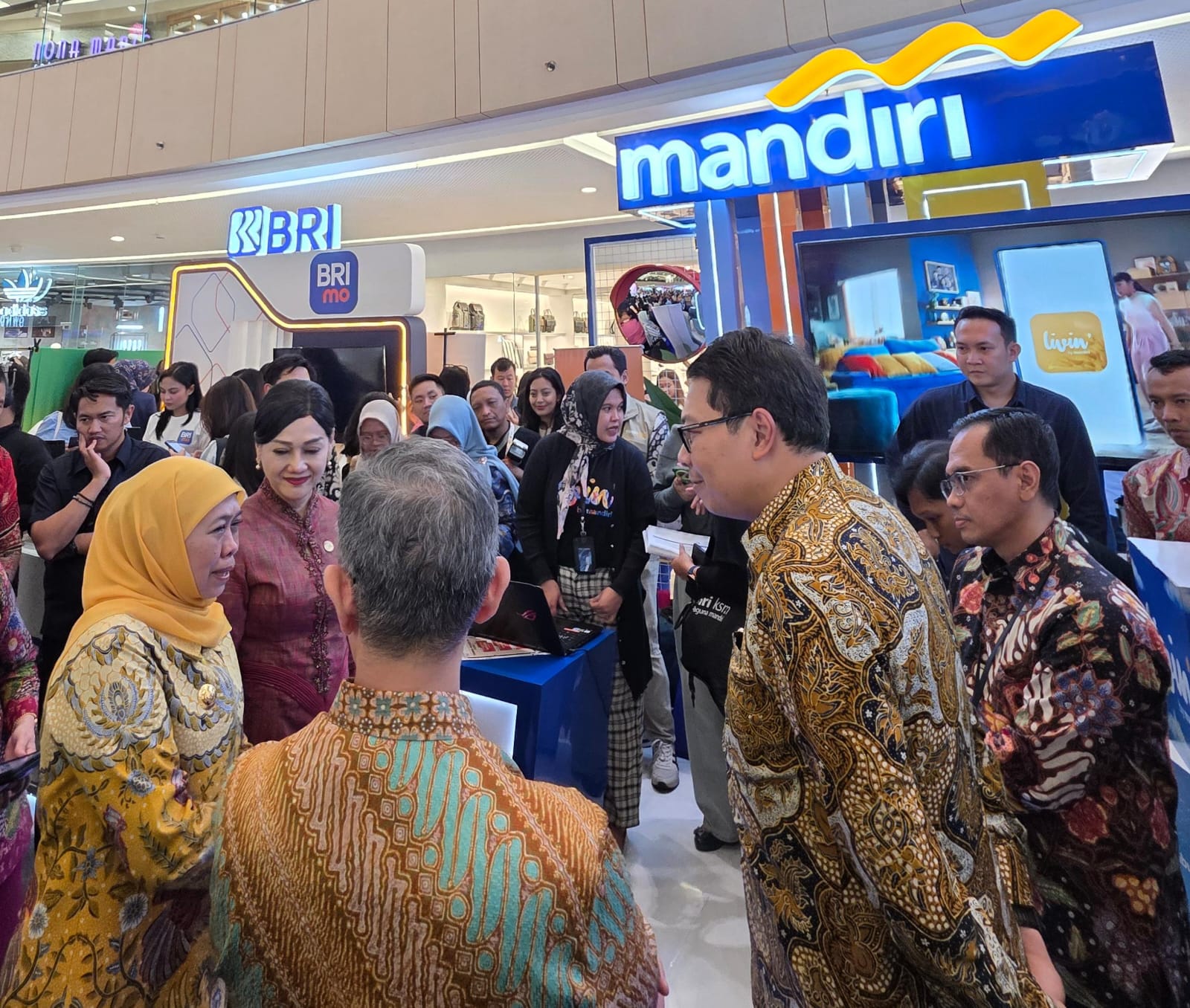 KOMITMEN: FinExpo menjadi salah satu sarana strategis bagi Bank Mandiri dalam memperkenalkan solusi finansial digital yang relevan dengan kebutuhan masyarakat masa kini.