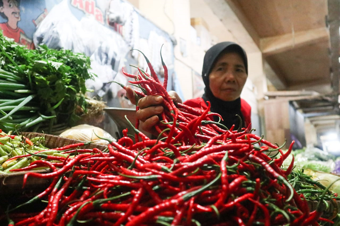 MAHAL: BPS mencatat harga cabai merah naik di 164 kabupaten maupun kota di Indonesia.