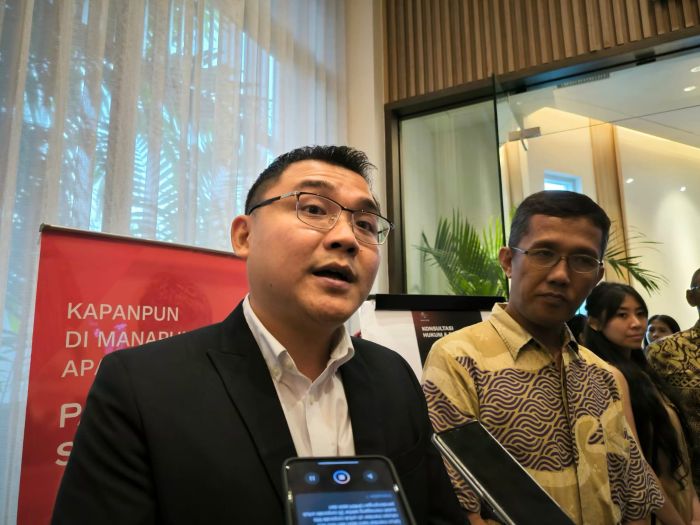 EDUKASI UMKM: Enrico Canggih menjelaskan perlunya memperkuat literasi masalah hukum dan perpajakan bagi para UMKM agar pertumbuhan tetap terjaga dan tidak terjerat masalah dikemudian hari.