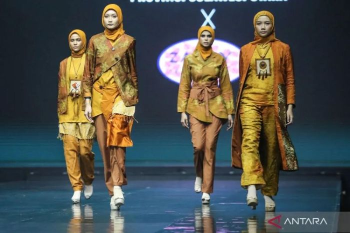 FASHION SHOW: Modest fashion Indonesia diminati pasar global, termasuk kawasan Eropa.