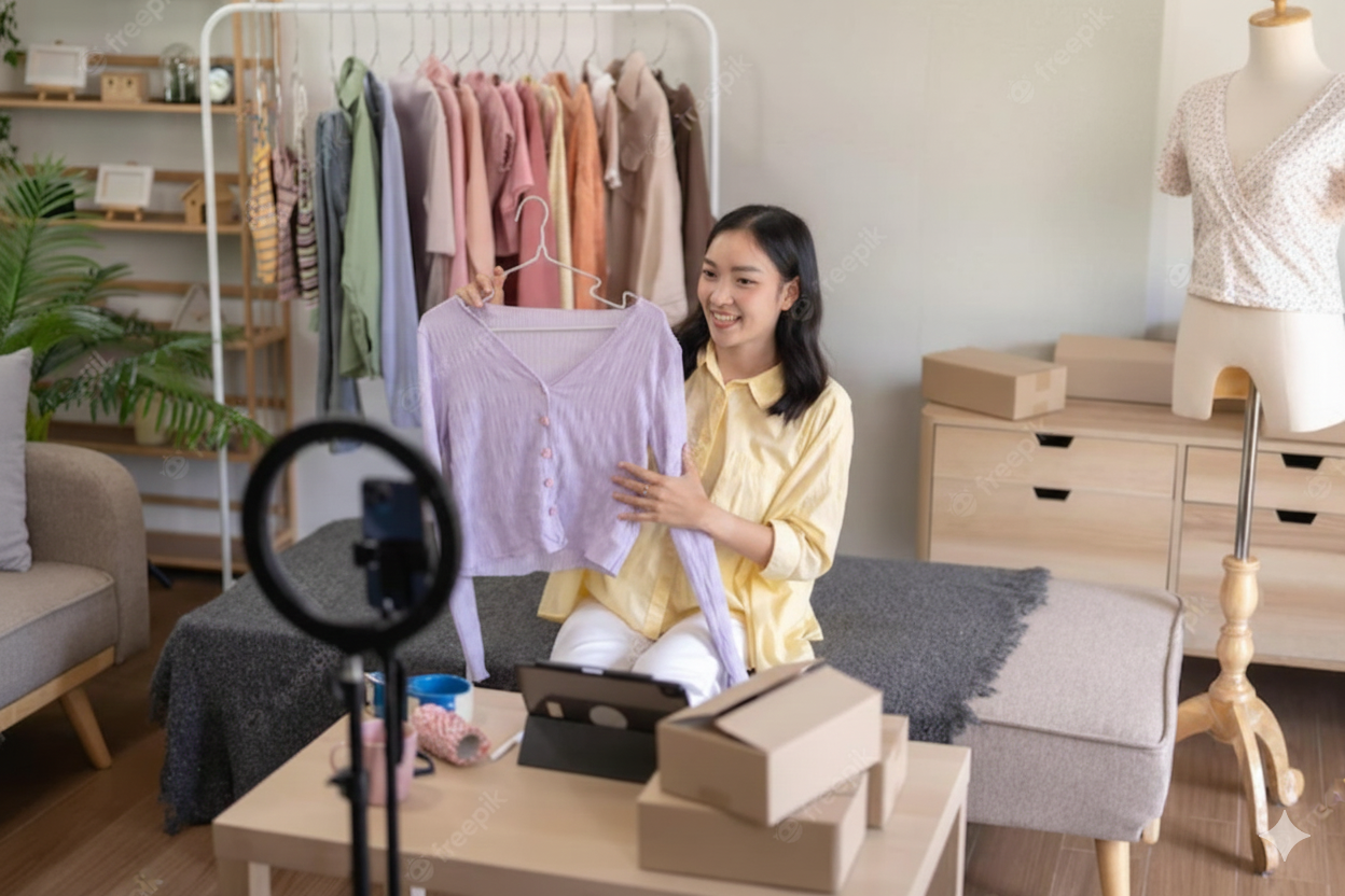 ILUSTRASI: Bisnis Live Commerce sebagai Kreativitas dan Pemanfaatan Teknologi di Era Digital