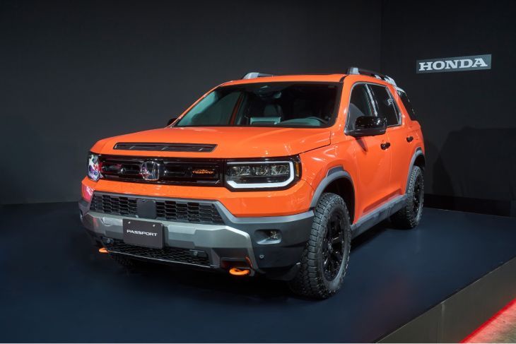 GAGAH: Honda Passport Trail Sport Elite yang dipamerkan pada Tokyo Auto Salon 2026 yang berlangsung pada 9&ndash;11 Januari 2026 di Makuhari Messe, Chiba, Jepang.