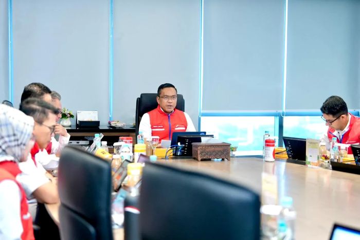 SELESAI: Dirut Pertamina Simon Aloysius dalam acara Penutupan Satgas Natal 2025 dan Tahun Baru 2026 di Jakarta, Kamis (15/1/2026).
