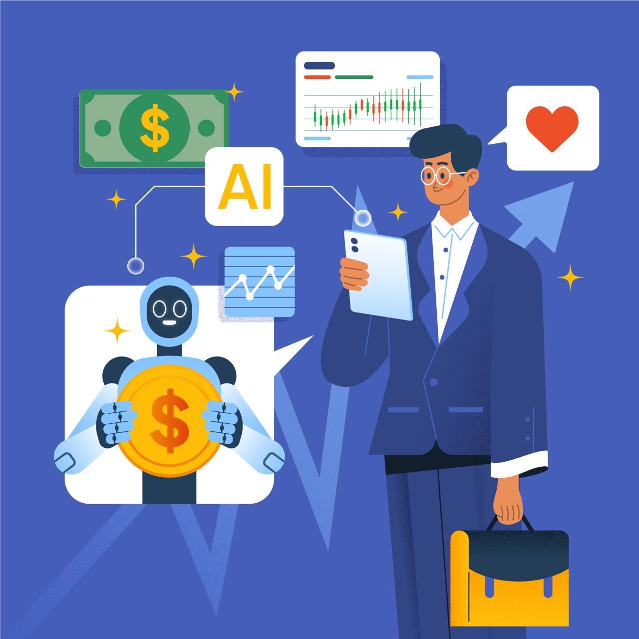 Ilustrasi: Menggunakan AI untuk bisnis dapat mengoptimalkan kinerja bisnis