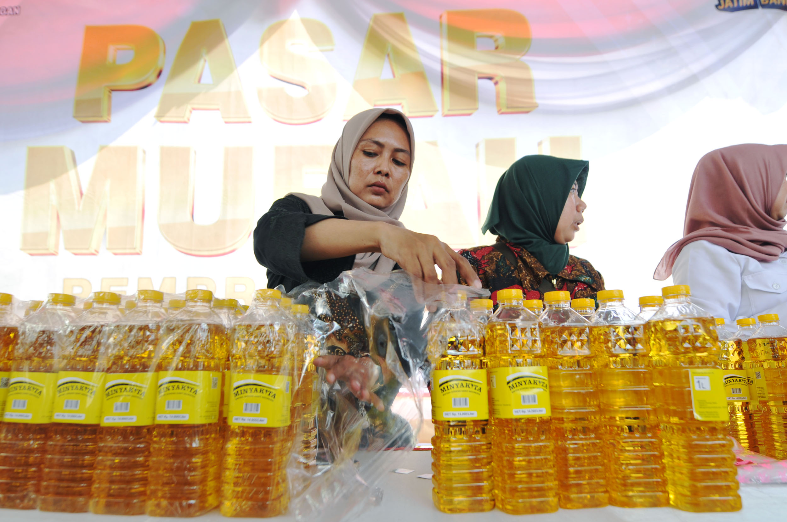 PASAR MURAH: BUMN pangan mendapat tugas dari pemerintah untuk menyalurkan MinyaKita.