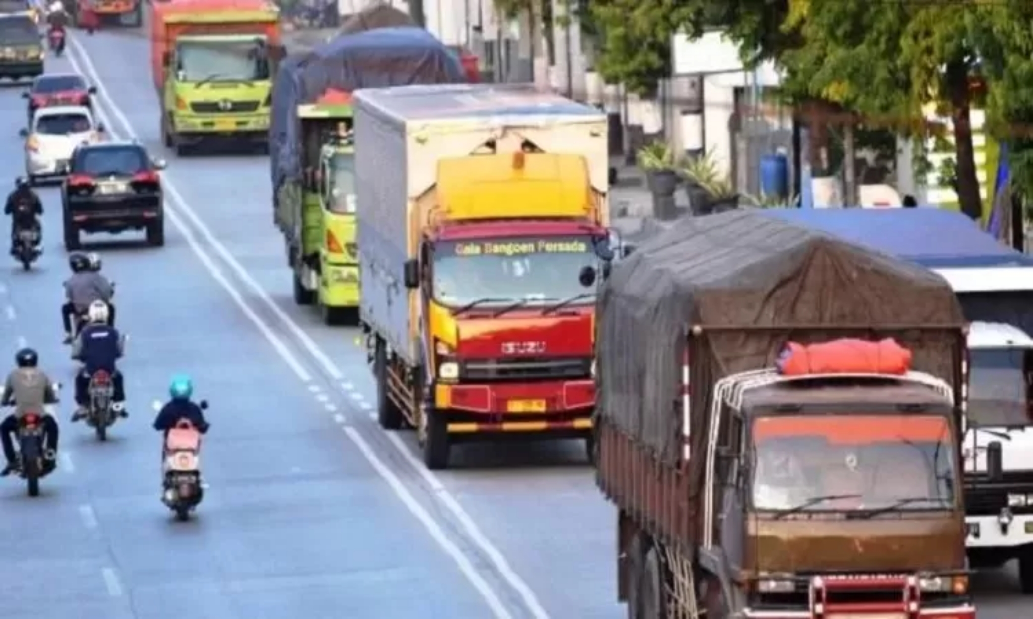 INGAT: Kementerian Perhubungan menyatakan pembatasan angkutan barang saat Lebaran 2026 pada 13-29 Maret 2026.