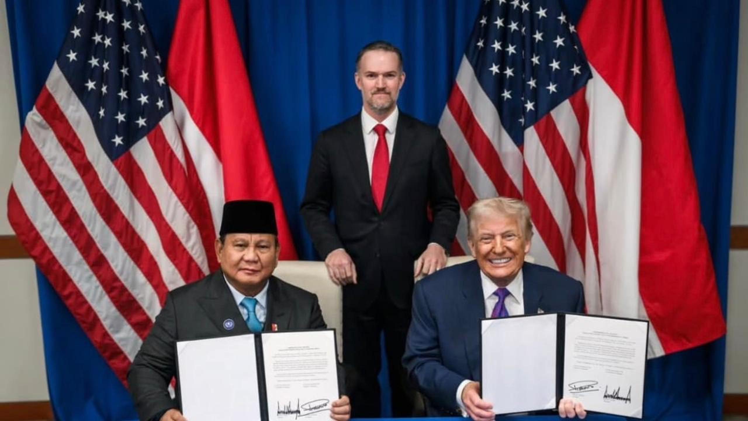 Presiden Prabowo dan Presiden Donald Trump resmi meneken Agreement on Reciprocal Trade (ART) di Washington DC, menandai babak baru kerja sama ekonomi yang saling menguntungkan bagi RI-AS.