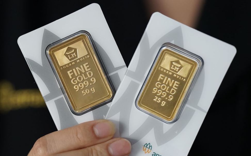 NAIK: Berdasarkan laman resmi Sahabat Pegadaian yang dipantau pukul 07.30 WIB, harga emas produksi UBS dan Galeri24 sama-sama mengalami kenaikan.