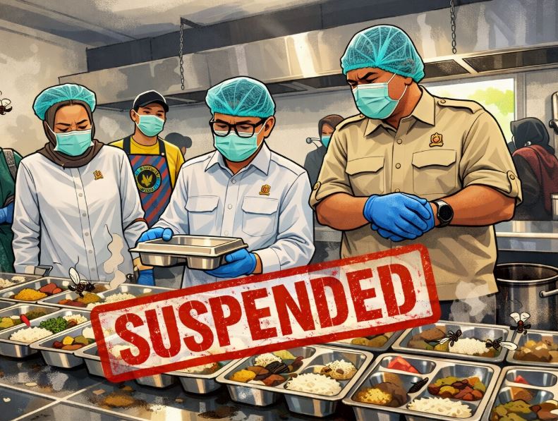 BGN melakukan suspend pada 17 SPPG di Jatim karena terbukti member menu MBG tak sesuai standar saat Ramadan.