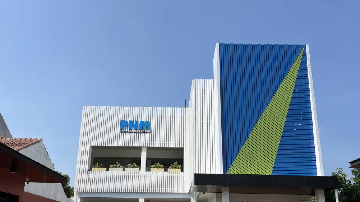 Visualisasi Gedung Permodalan Nasional Madani atau biasa disingkat menjadi PNM 