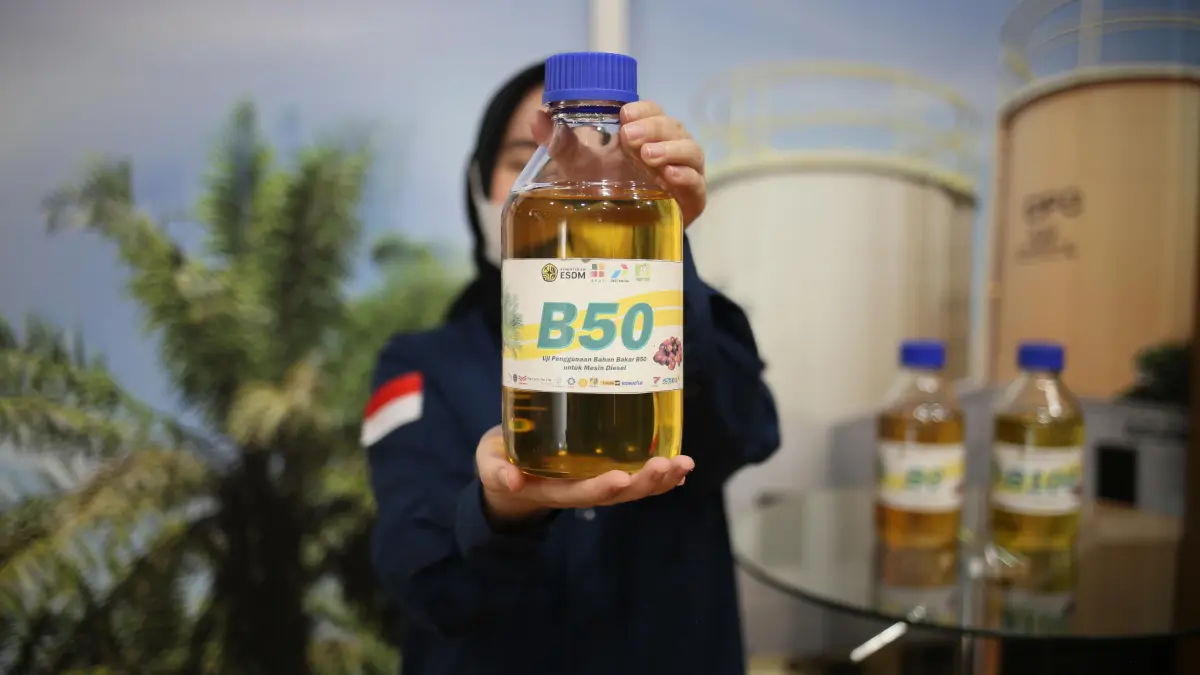 ENERGI: B-50 telah diuji untuk mendorong program swasembada energi nasional dan pengurangan emisi karbon di Indonesia.
