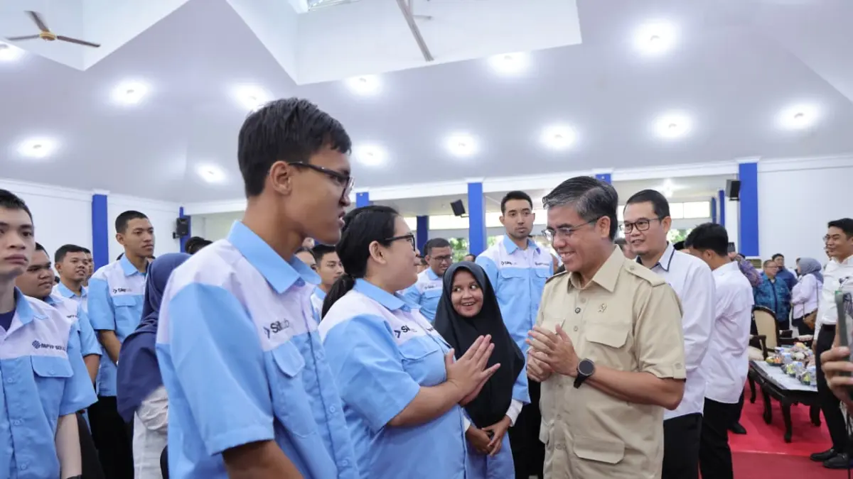 Kick Off : Peluncuran program dipusatkan di Balai Besar Pelatihan Vokasi dan Produktivitas (BBPVP) Bekasi. (Ist/Radar Surabaya Bisnis) 