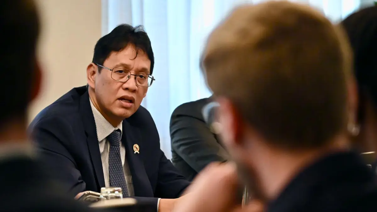 Menkeu Purbaya Yudhi Sadewa saat bertemu investor dan lembaga global di Washington DC