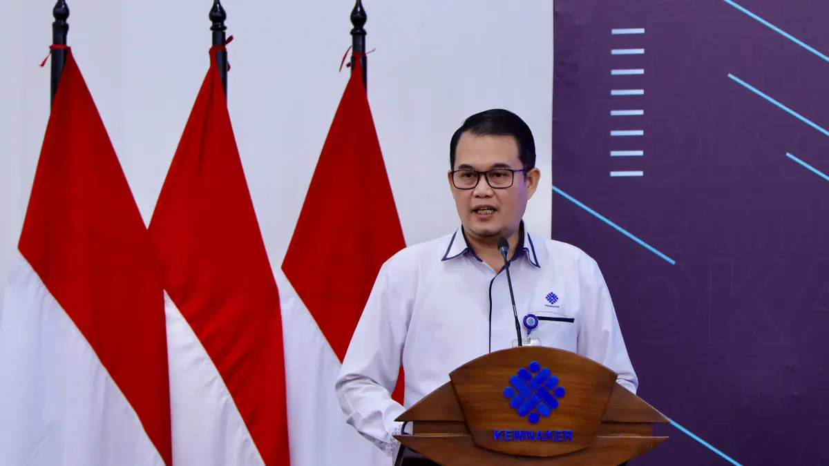 Direktur Jenderal Pembinaan Pelatihan Vokasi dan Produktivitas (Binalavotas) Kemnaker, Darmawansyah. 