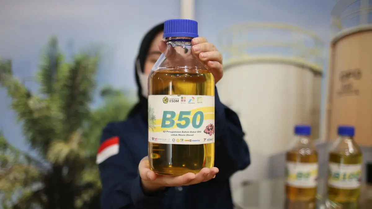B50 menjadi langkah strategis pemerintah dalam mengurangi ketergantungan impor solar mulai 2026. (Kementerian ESDM)