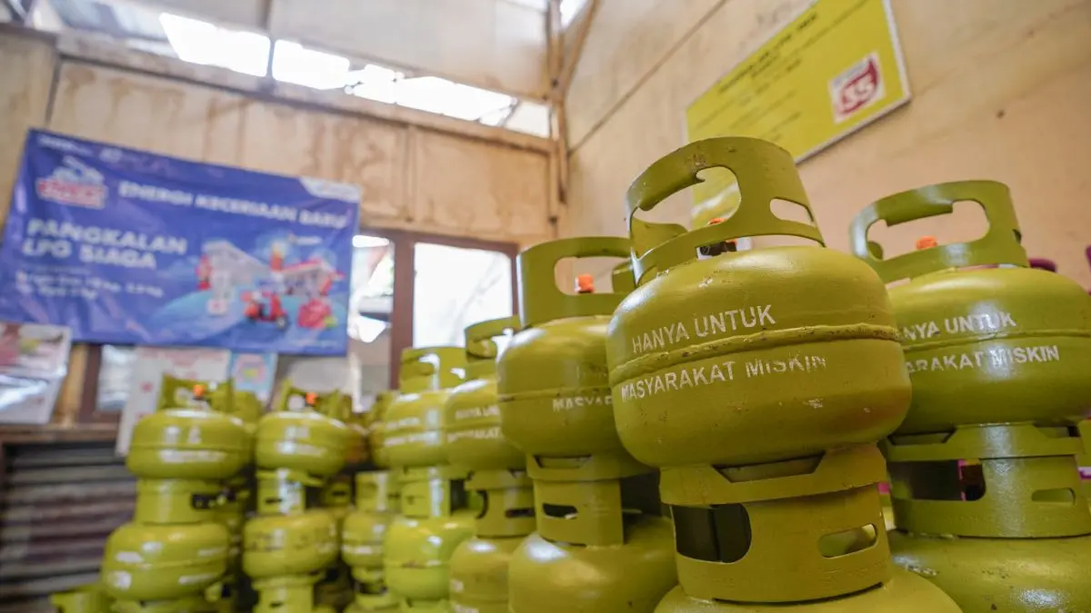 LPG 3 kilogram dipastikan tetap stabil meski harga gas nonsubsidi mengalami kenaikan. (ANTARA FOTO)