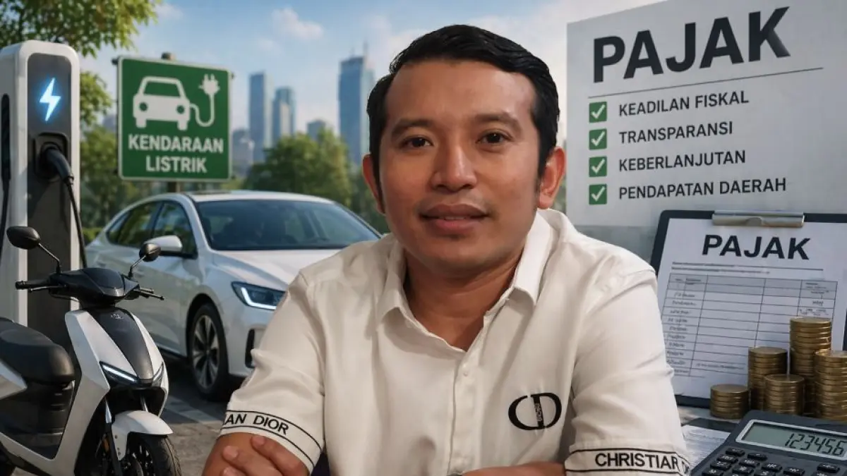 Ketua Komisi C DPRD Jatim, Adam Rusydi minta pajak kendaraan listrik dikaji ulang