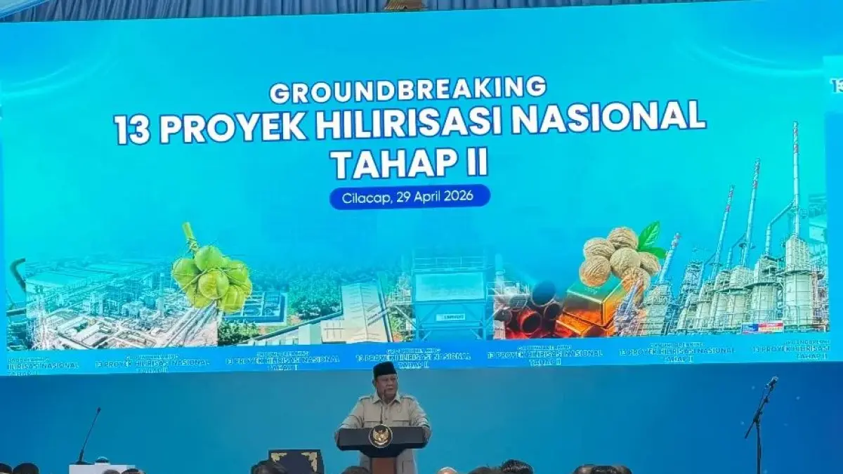KUNJUGAN: Presiden Prabowo Subianto dalam kunjugan di  Kabupaten Cilacap, Provinsi Jawa Tengah, Rabu, 29 April 2026.