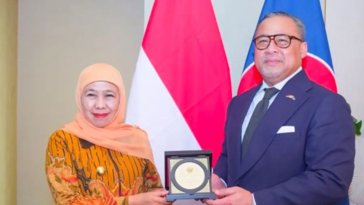 Dagang: Gubernur Jawa Timur Khofifah Indar Parawansa saat bertemu Duta Besar RI untuk Malaysia