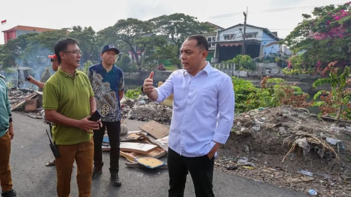 Kawasan Kali Tebu di Kelurahan Sidotopo Wetan, Kecamatan Kenjeran, diubah menjadi koridor jalan baru yang estetik, modern, dan ramah lingkungan.