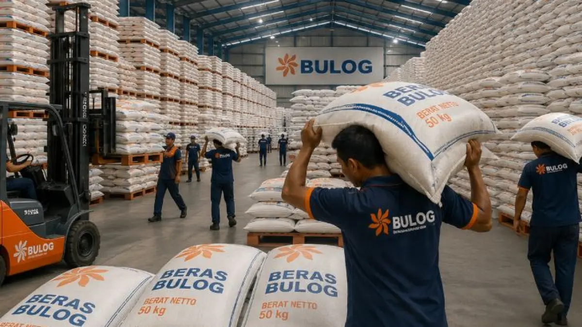Stok Cadangan Beras Pemerintah (CBP) yang tersimpan di gudang Bulog mencapai 5,3 juta ton, tertinggi sejak perusahaan berdiri 59 tahun lalu.