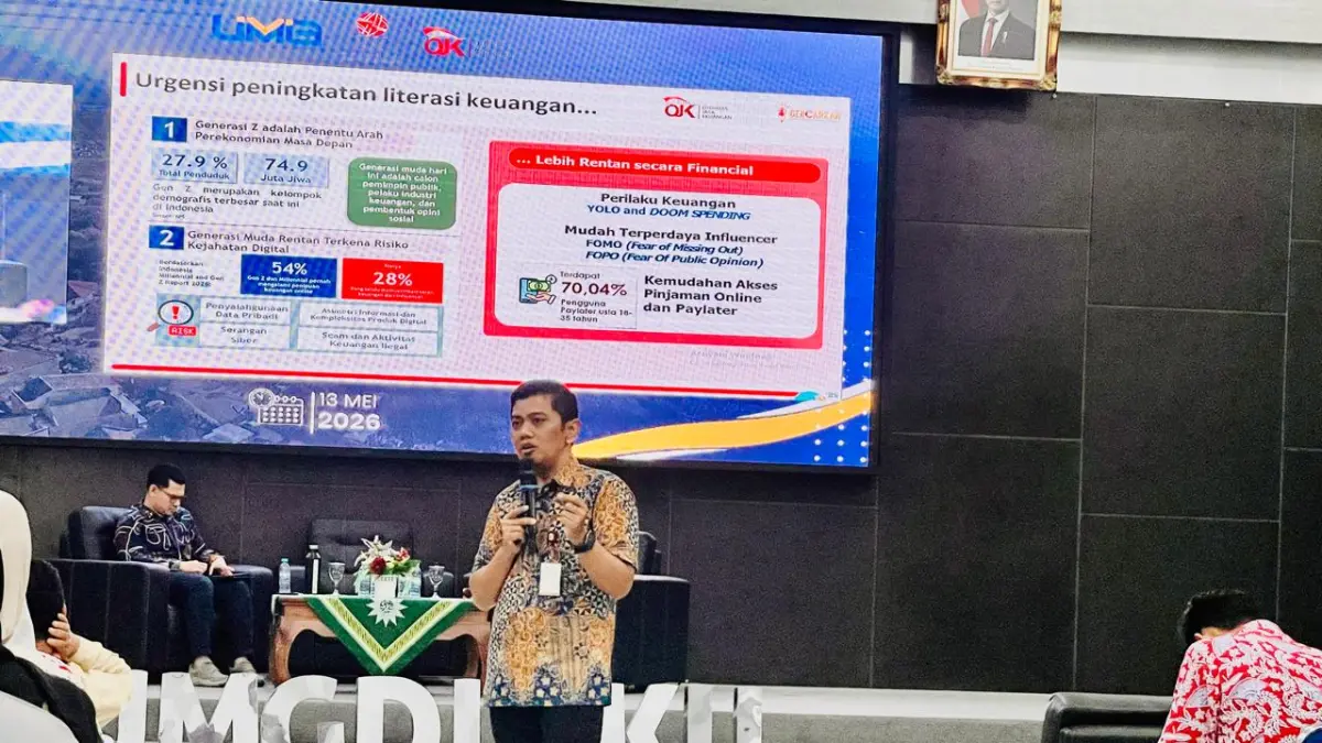 CERDAS KEUANGAN : OJK Jatim mencatat angka kerugian yang fantastis, di mana Surabaya, Sidoarjo, dan Gresik menjadi wilayah dengan laporan tertinggi. (NOVIA/ RADAR SURABAYA BISNIS)
