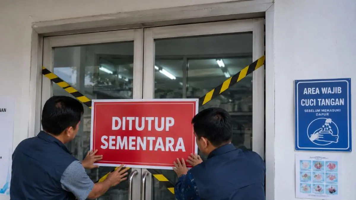 ILUSTRASI: Sebanyak 372 dapur Makan Bergizi Gratis (MBG) di Jawa Timur dihentikan sementara karena belum memenuhi standar sanitasi dan kesehatan. 