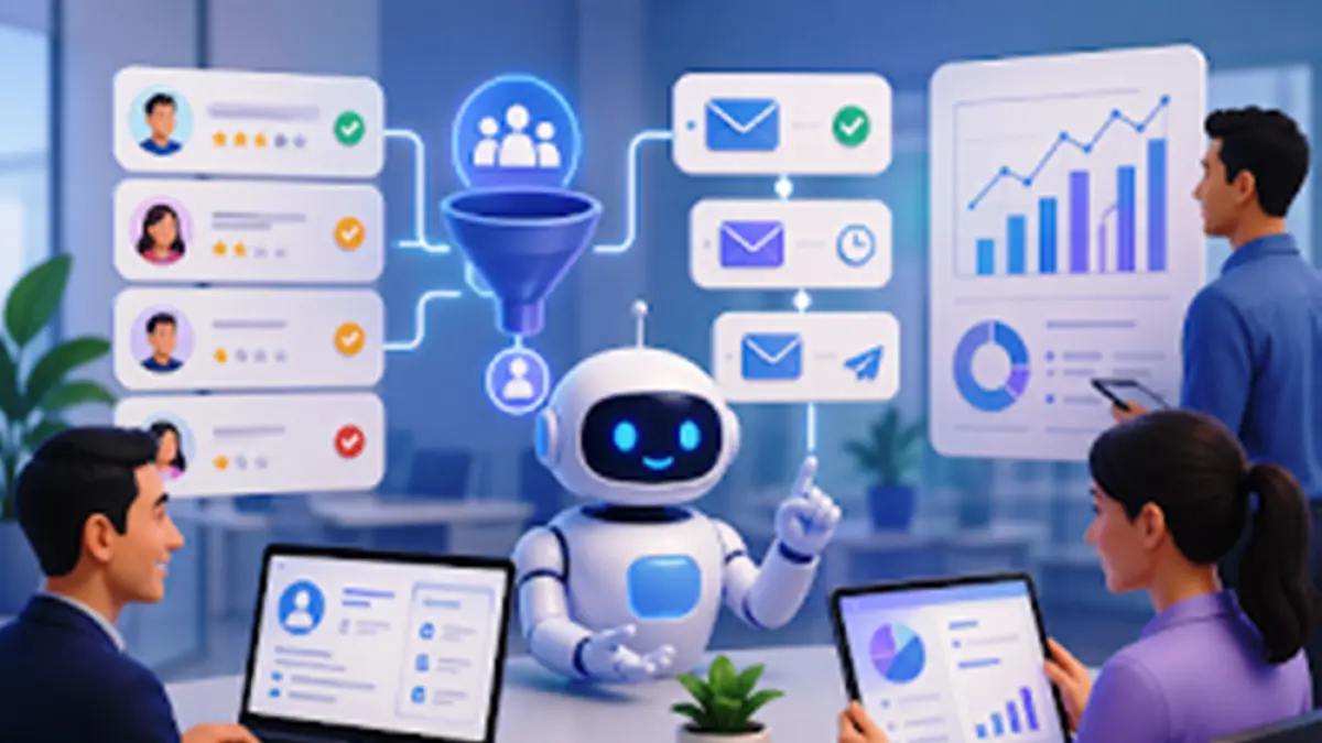 AI agent yang mampu bekerja secara mandiri untuk mengelola lead, merespons pertanyaan, dan mengambil tindakan tanpa menunggu instruksi manual.