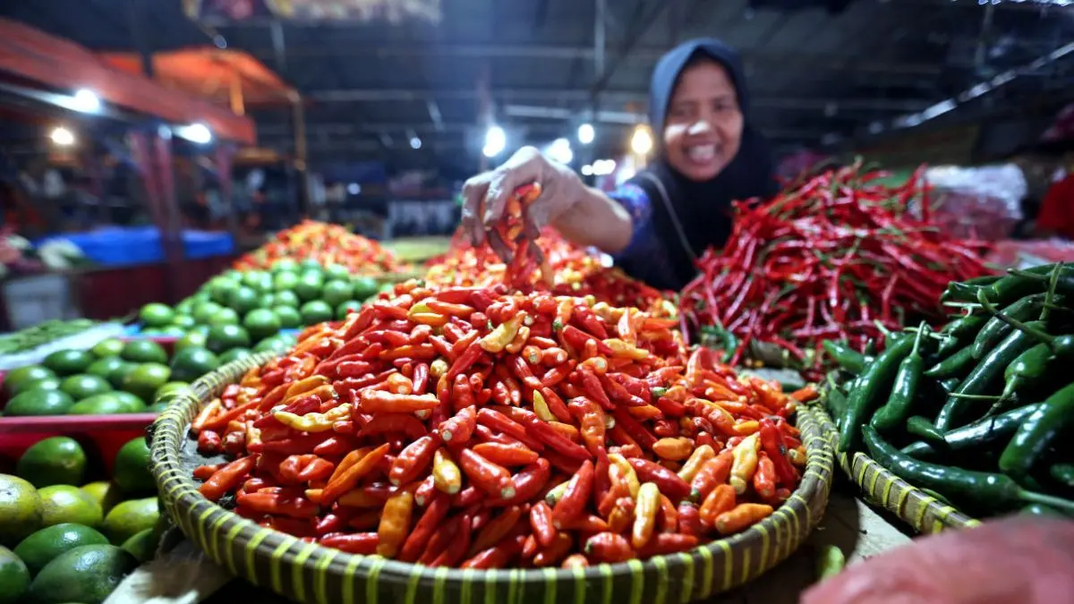 MAKIN PEDAS : Harga cabai rawit merah merangkak naik hingga menembus Rp64.999/kg. (IST/ JPNN)
