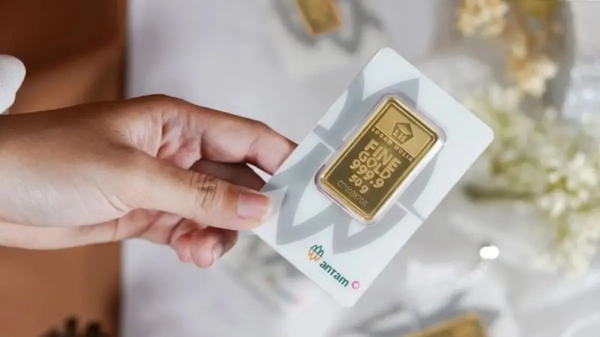 SPREAD MELEBAR : Grafik emas Antam sepanjang awal Juni 2026 ini tampaknya sedang didominasi warna merah. Per 11 Juni 2026, harga jual turun ke angka Rp 2.689.000 per gram. (IST/JPNN)