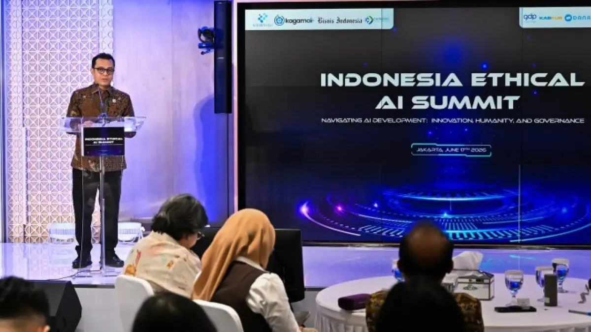TATA KELOLA RISIKO : Wamen Komdigi Nezar Patria mengingatkan ancaman scam berbasis AI kian mulus lewat teknologi deepfake yang menciptakan synthetic reality.  (IST/ RADAR SURABAYA BISNIS)