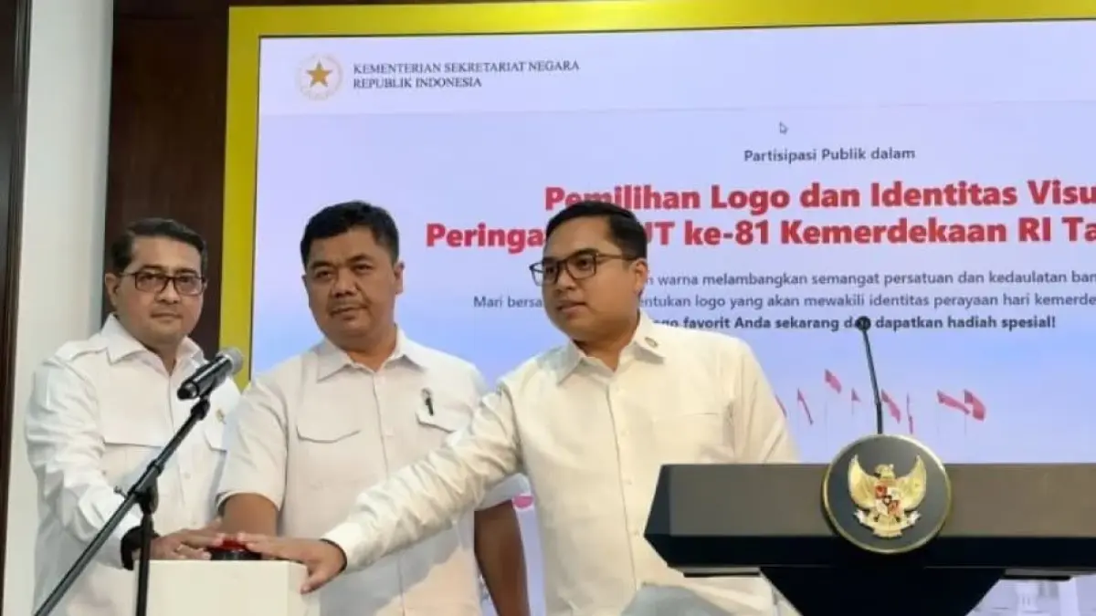TENTUKAN PILIHANMU  : Menuju HUT ke-81 RI, Pemerintah resmi meluncurkan polling publik untuk memilih logo kemerdekaan. Atas arahan Presiden Prabowo Subianto, pelibatan langsung ini bertujuan agar perayaan kemerdekaan menjadi milik seluruh rakyat Indonesia. (Foto : Istimewa)