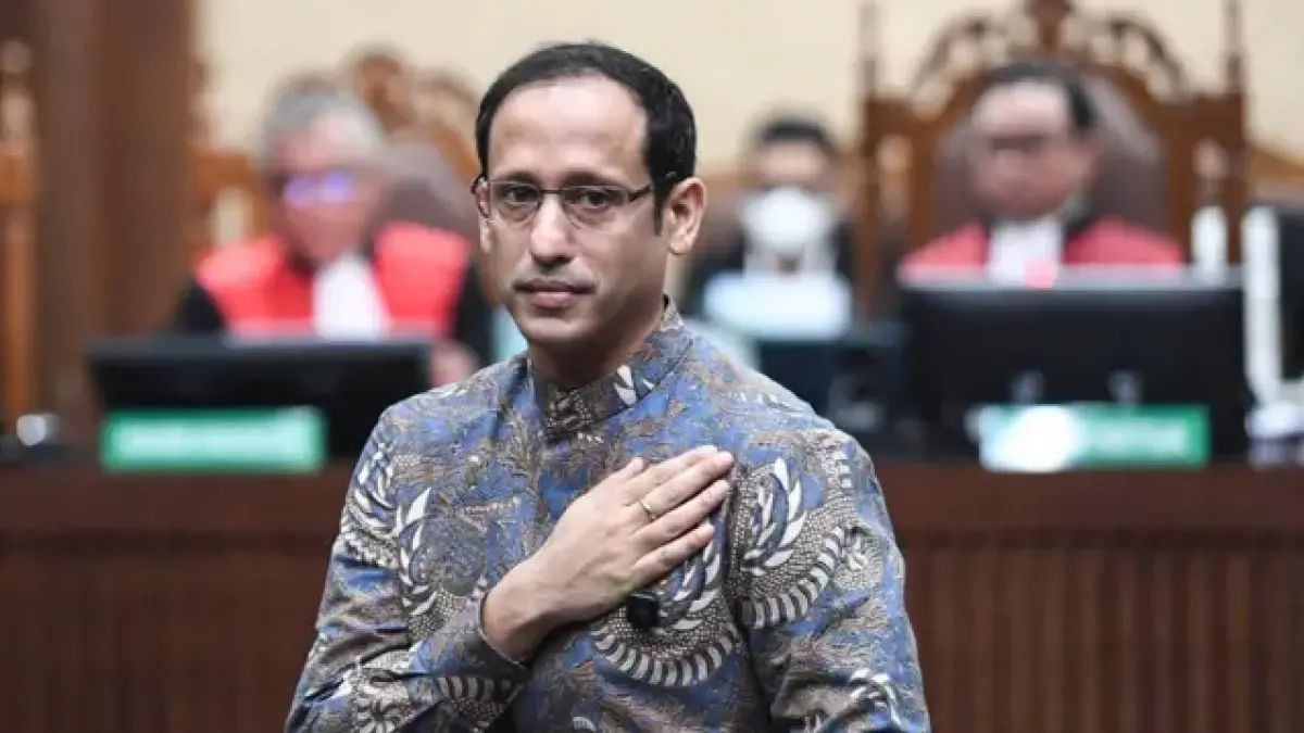 Nadiem Makarim jalani sidang vonis kasus korupsi Chromebook di Pengadilan Tipikor.