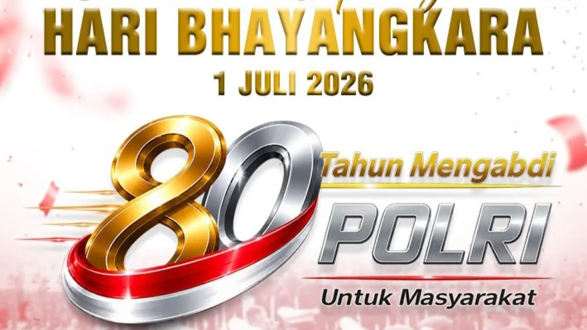 UNTUK MASYARAKAT : Mengusung tema "80 Tahun Mengabdi, Polri untuk Masyarakat", puncak perayaan HUT Bhayangkara tahun ini dipusatkan di Satlat Brimob Cikeas, Bogor. Upacara dipimpin langsung oleh Presiden RI Prabowo Subianto dan dihadiri jajaran Kabinet Merah Putih. (WILDAN/ RADAR SURABAYA BISNIS)