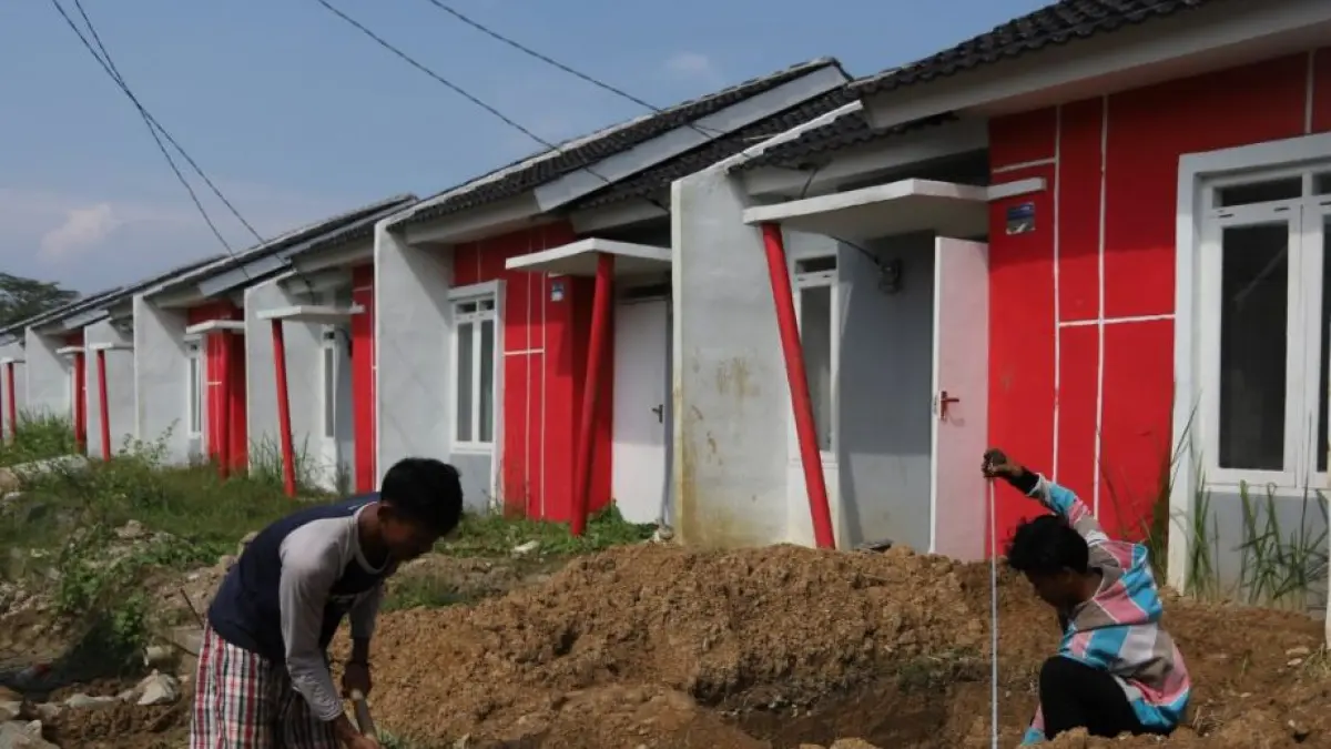 PEMBANGUNAN: Tercatat sebanyak 32.384 unit rumah MBR telah direncanakan dan dibangun oleh para pengembang di Jawa Timur.