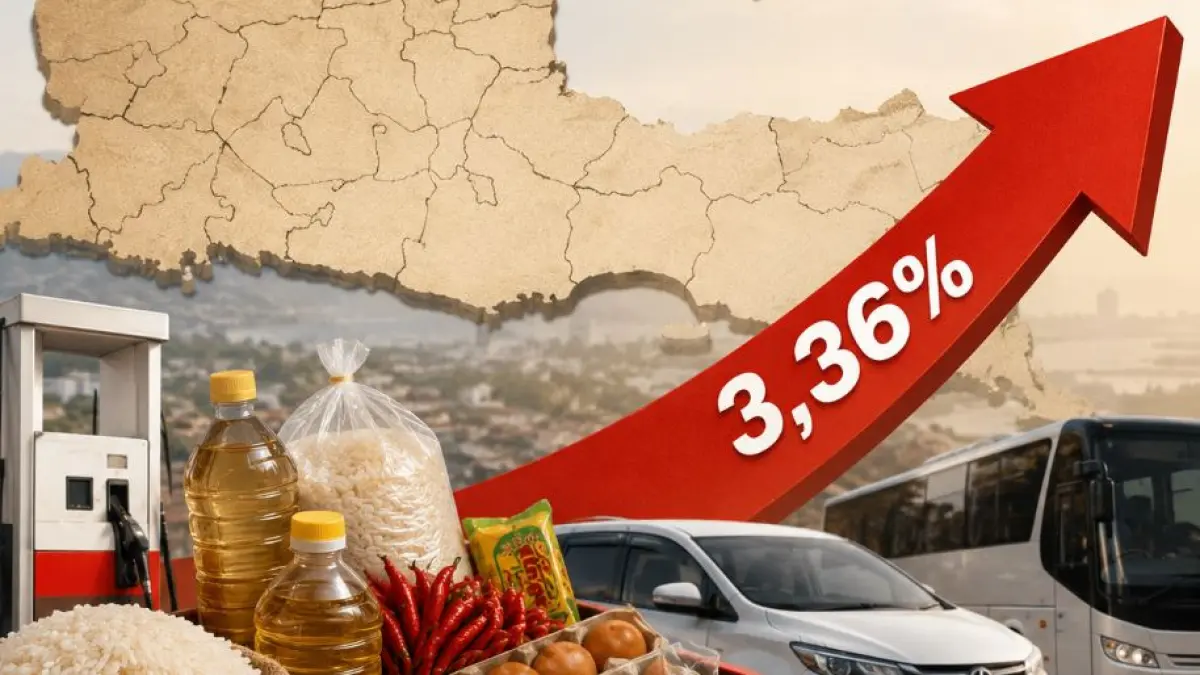 Inflasi Jawa Timur naik, kenaikan harga dipicu oleh emas perhiasan, transportasi, dan pangan