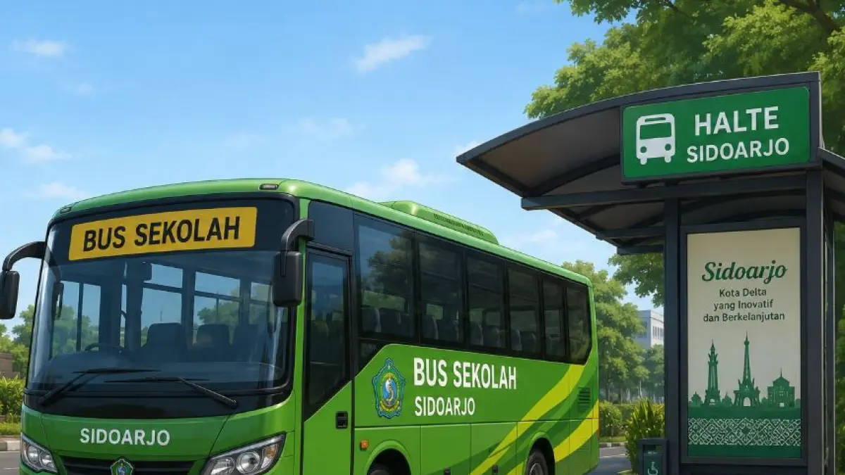 Sebanyak lima unit bus berkapasitas 30 penumpang memasuki tahap pengadaan dan ditargetkan segera beroperasi melayani siswa Sidoarjo menuju sekolah.