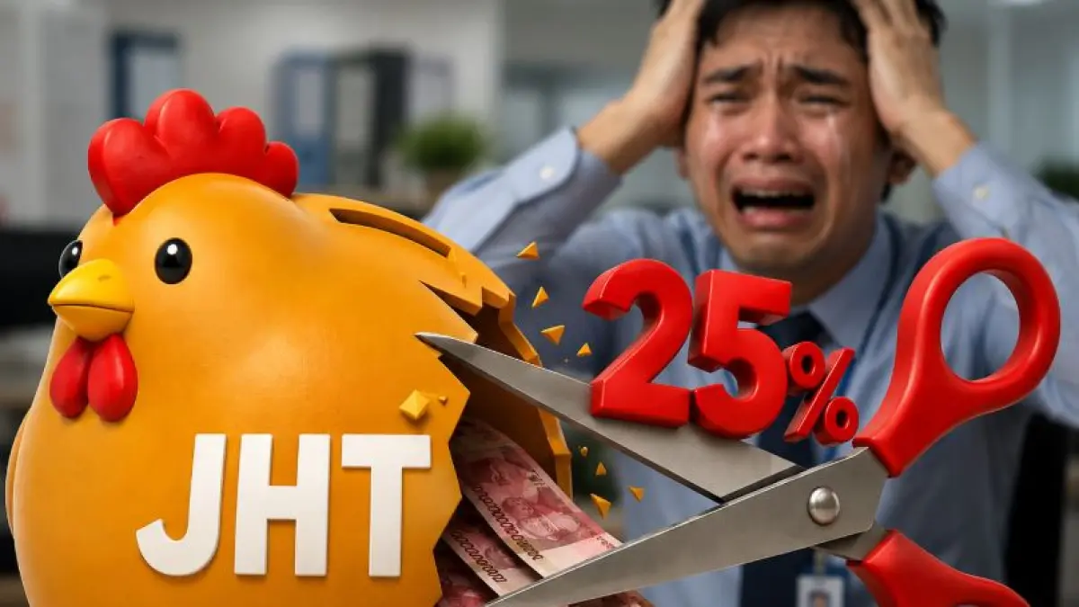 Tidak sedikit peserta yang baru mengetahui besarnya potongan pajak saat mencairkan sisa dana JHT, sehingga mengalami tax shock akibat tarif yang dapat mencapai 25 persen.