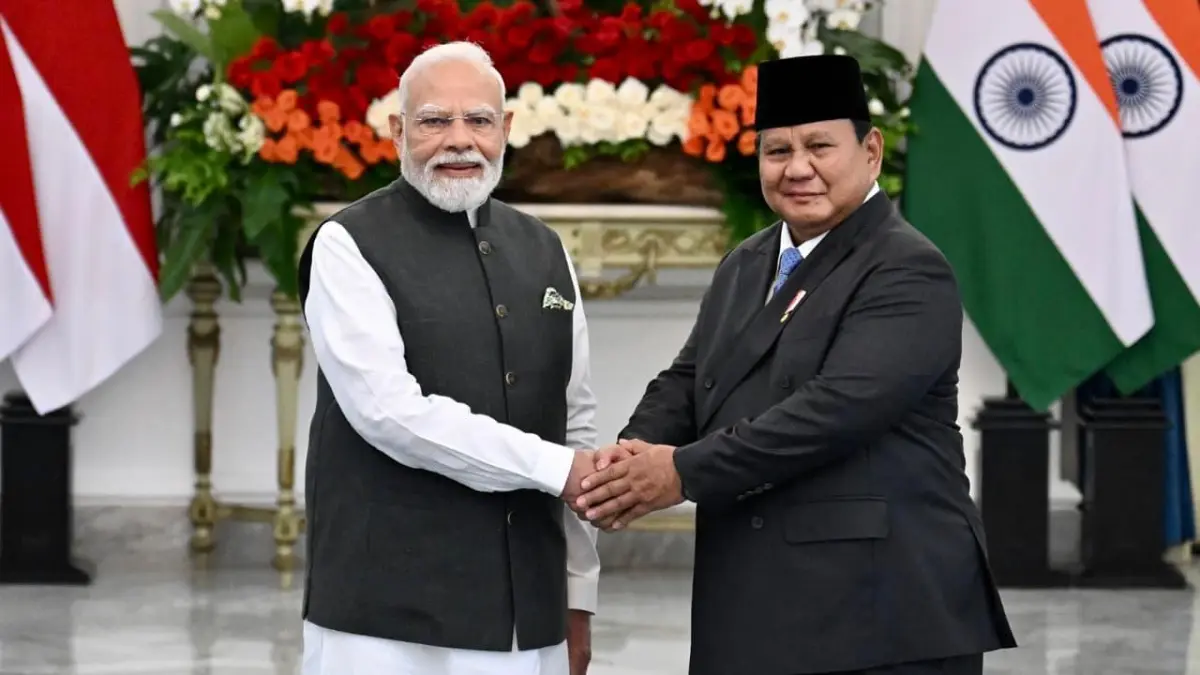 JALIN KERJASAMA: Presiden Prabowo dan PM India Narendra Modi sepakati 16 kerja sama di Istana Merdeka, Jakarta.