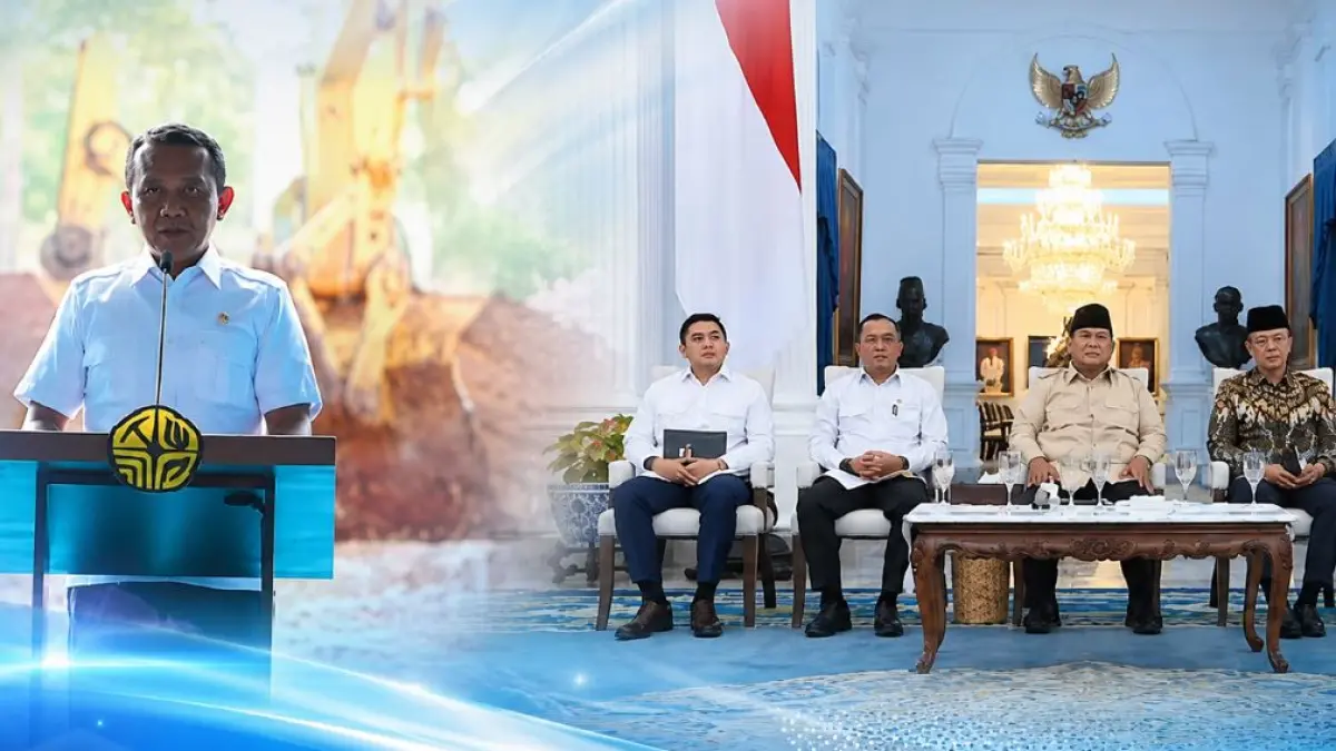 Presiden Prabowo Subianto melakukan groundbreaking proyek LNG Abadi Masela di Kabupaten Kepulauan Tanimbar, Maluku, Kamis (16/7).