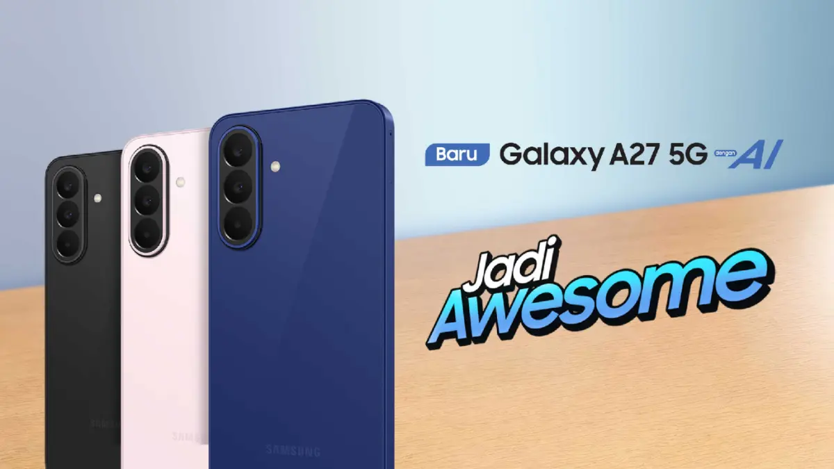 Galaxy A27 tampil lebih premium dalam 3 pilihan warna menarik. (Ist/Radar Surabaya Bisnis) 