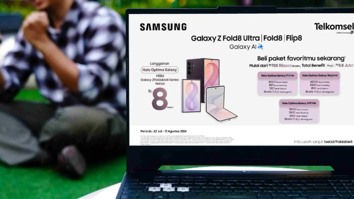 TAWARAN EKSKLUSIF: Peluncuran paket bundling Telkomsel Halo Optima Galaxy untuk Samsung Galaxy Foldable 8.