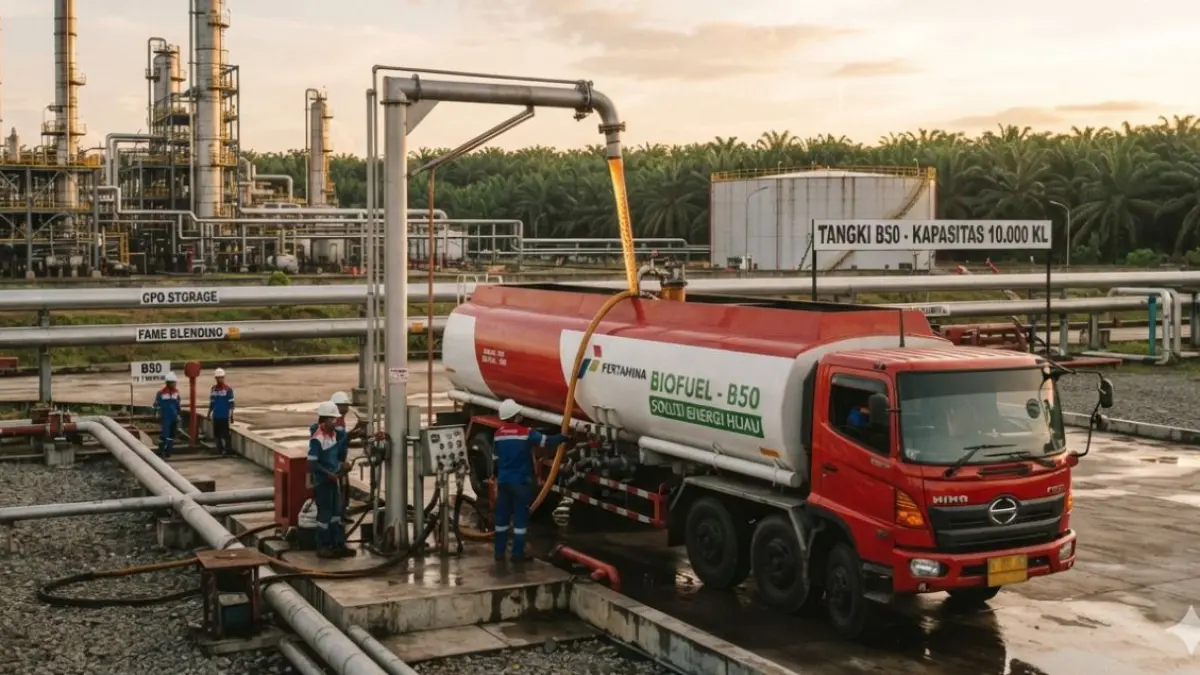 Implementasi B50 diperkirakan meningkatkan kebutuhan CPO domestik sekitar 1,9 juta ton dibandingkan saat program B40 masih berlaku.