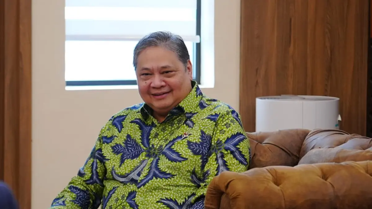 KINERJA EKONOMI: Menko Perekonomian Airlangga Hartarto sebut ekonomi RI solid dengan inflasi yang terus terkendali