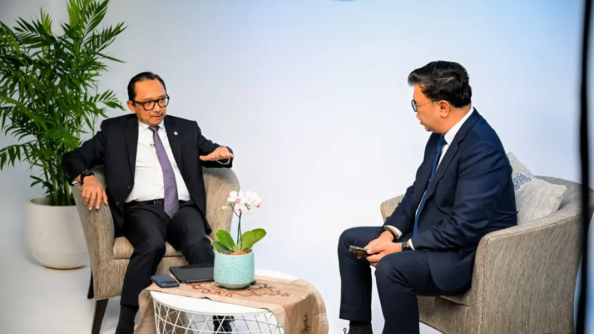 KINERJA APBN: Wamenkeu Juda Agung bahas optimisme ekonomi RI 2026 di program Top Economy Metro TV. (FOTO: Kemenkeu)