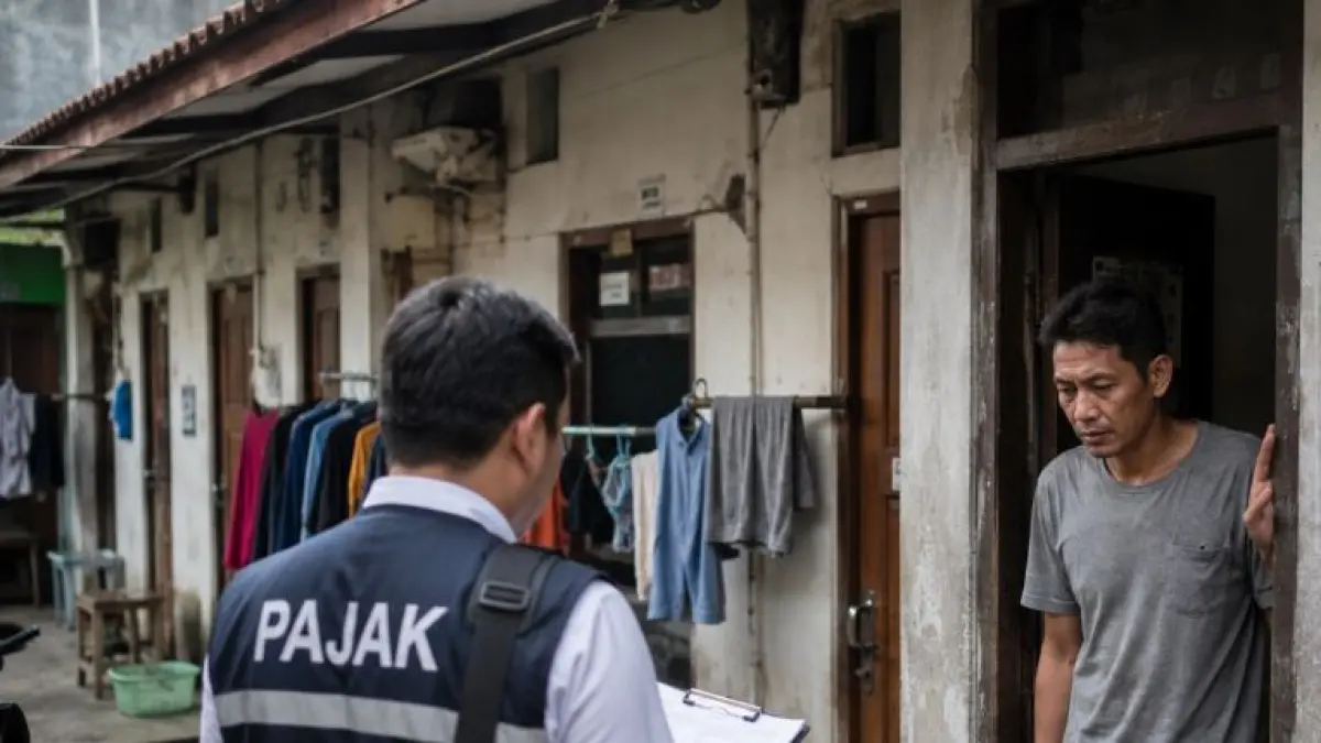ILUSTRASI: Isu pajak rumah kontrakan mencuat setelah pernyataan pejabat Kementerian Keuangan dalam Forum Komunikasi Publik RUU APBN 2027.