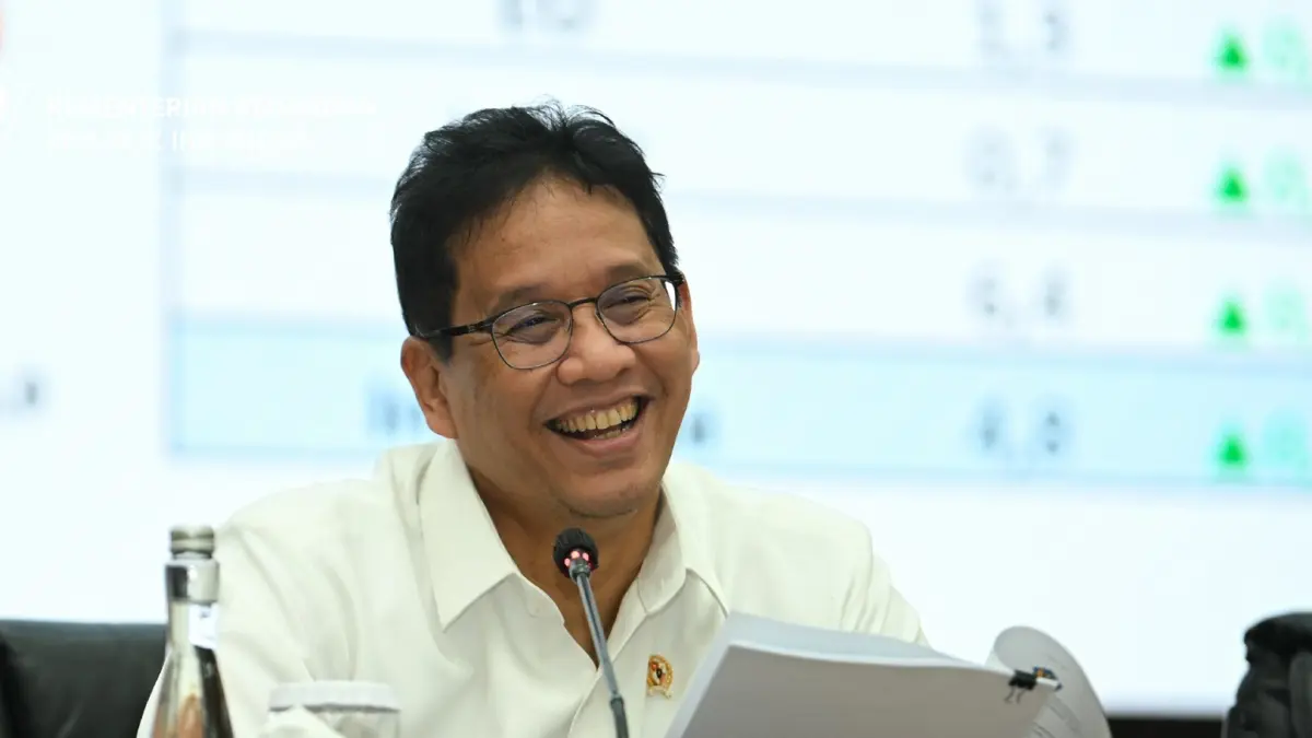 Menteri Keuangan Purbaya Yudhi Sadewa memberi keterangan terkait RAPBN 2027 di Kantor DJP, Jakarta, Jumat (14/8/2026).