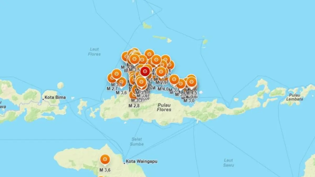Warga Flores, NTT diimbau tetap waspada seiring aktivitas gempa susulan yang capai 7.029 kejadian hingga Selasa (25/8). Gempa terbaru M 4,1 turut guncang Manggarai.
