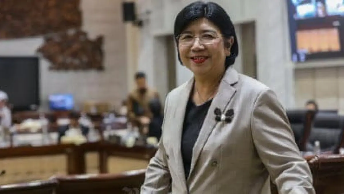 Destry Damayanti resmi disahkan sebagai Gubernur Bank Indonesia (BI) periode 2026-2031 dalam Rapat Paripurna DPR RI di Jakarta, Selasa (1/9/2026). 
