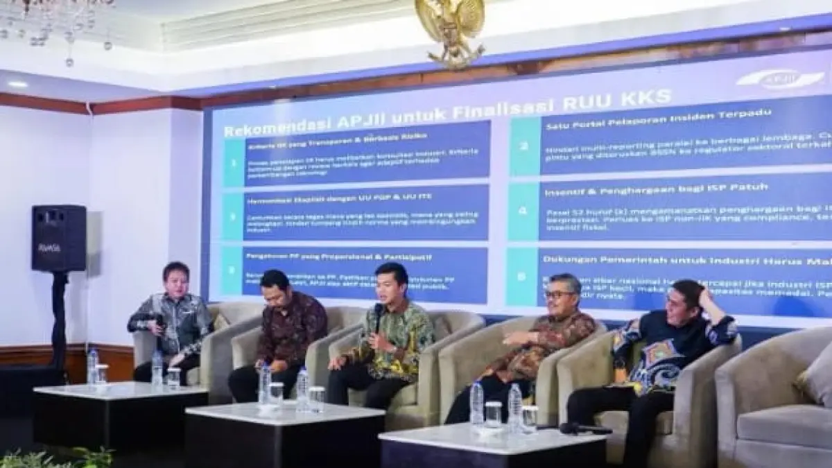 Suasana FGD APJII terkait urgensi pengesahan RUU Keamanan dan Ketahanan Siber (KKS) guna mengatasi lonjakan serangan digital di Jakarta, Kamis (3/9/2026). 